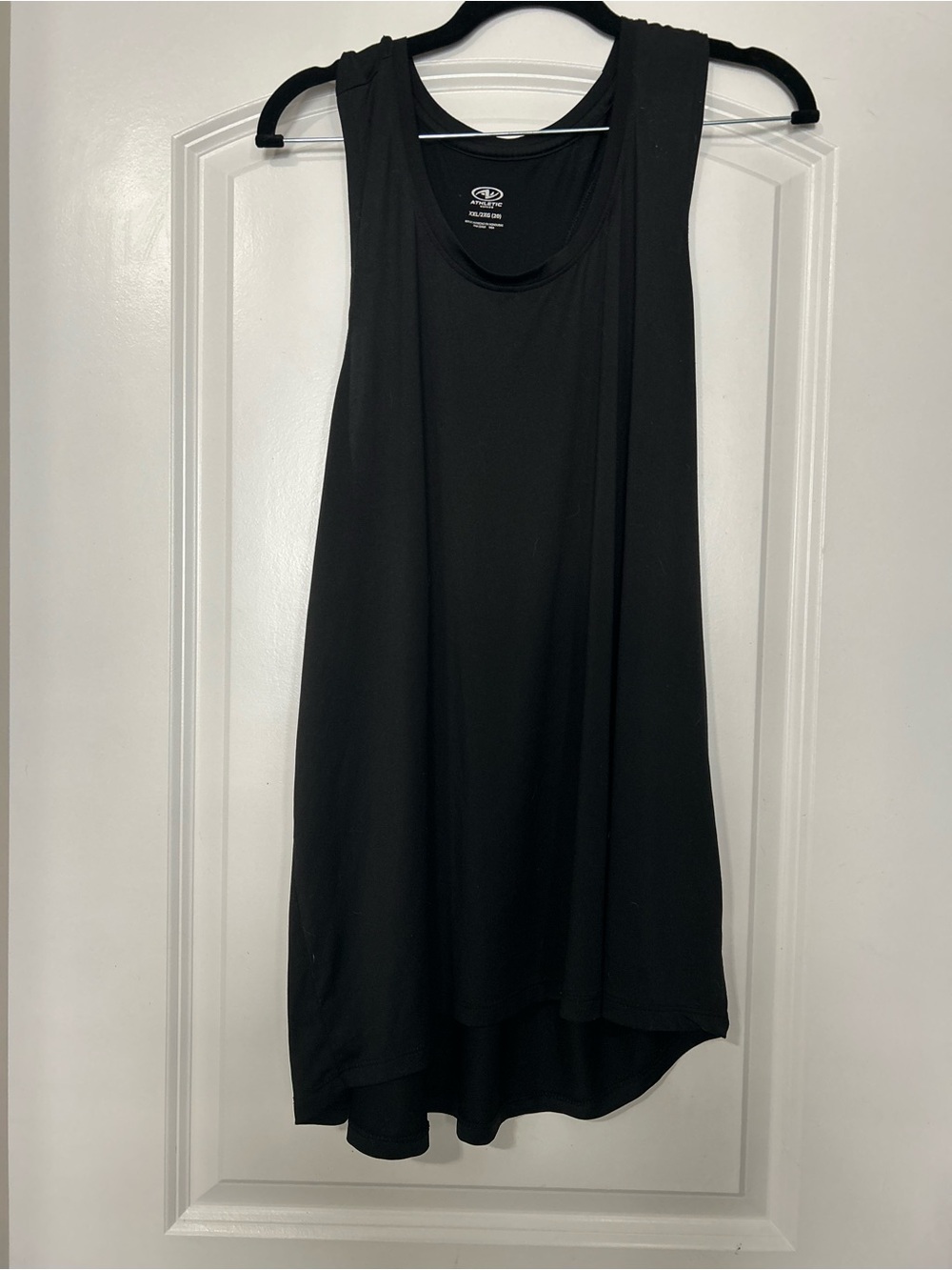 Athletic Works Black Sleeveless High-Low Tank